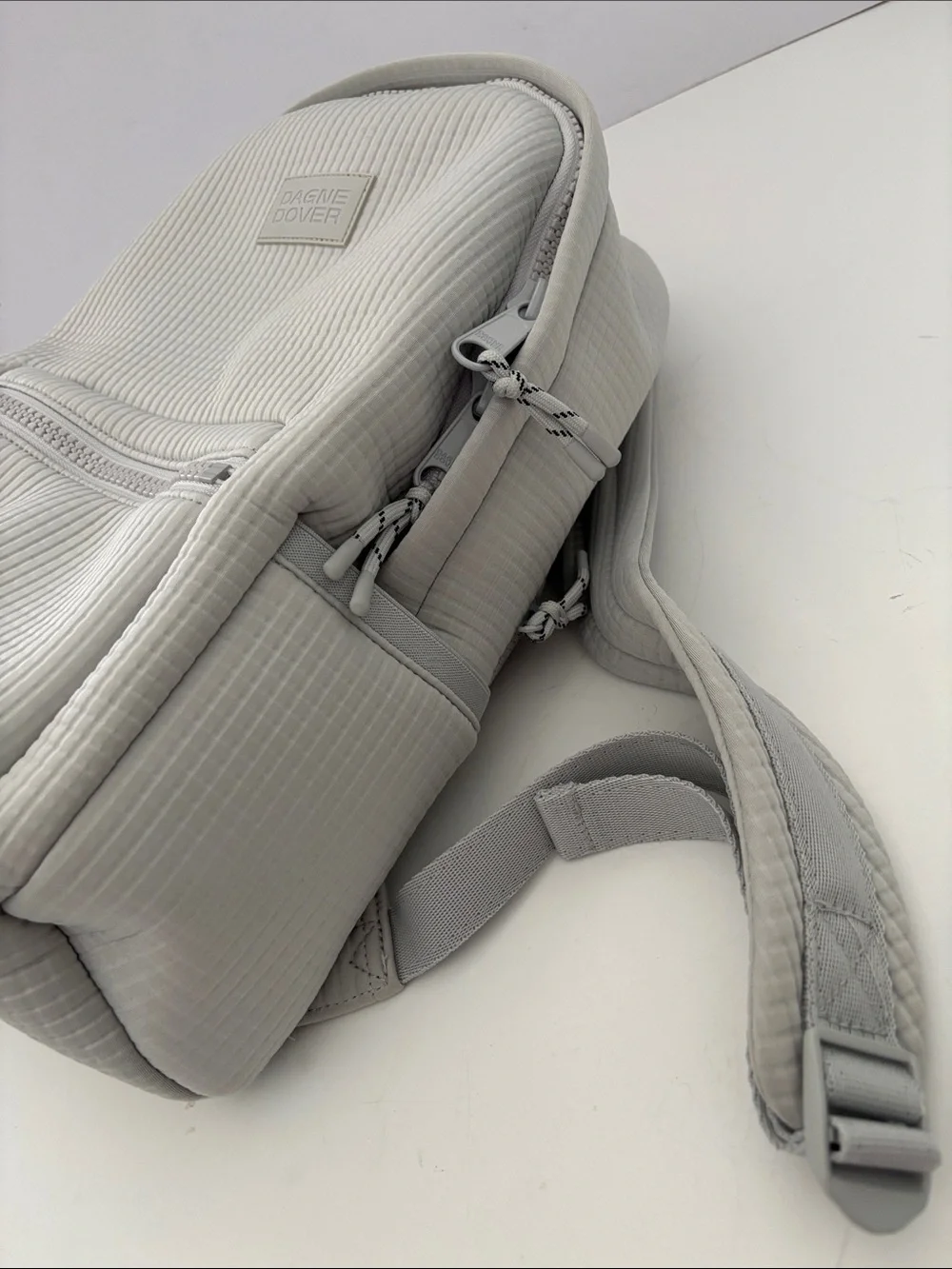 Dagne Dover Light Gray Travel Backpack